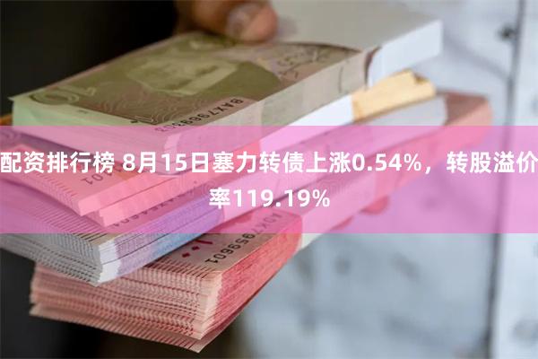 配资排行榜 8月15日塞力转债上涨0.54%，转股溢价率119.19%