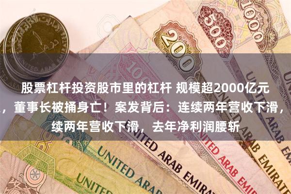 股票杠杆投资股市里的杠杆 规模超2000亿元的邯郸银行突发，董事长被捅身亡！案发背后：连续两年营收下滑，去年净利润腰斩