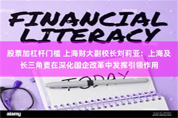 股票加杠杆门槛 上海财大副校长刘莉亚：上海及长三角要在深化国企改革中发挥引领作用