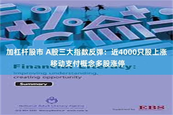 加杠杆股市 A股三大指数反弹：近4000只股上涨 移动支付概念多股涨停