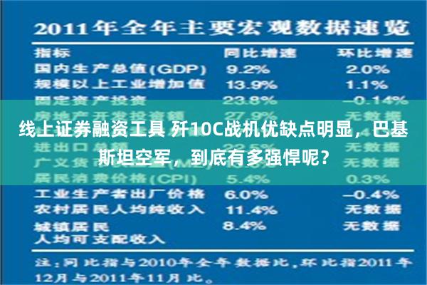线上证券融资工具 歼10C战机优缺点明显，巴基斯坦空军，到底有多强悍呢？