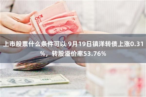 上市股票什么条件可以 9月19日镇洋转债上涨0.31%，转股溢价率53.76%