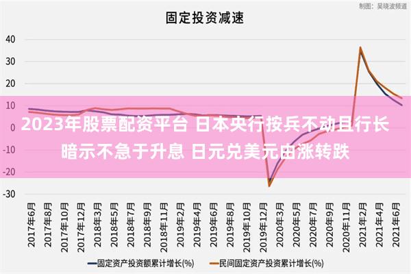 2023年股票配资平台 日本央行按兵不动且行长暗示不急于升息 日元兑美元由涨转跌