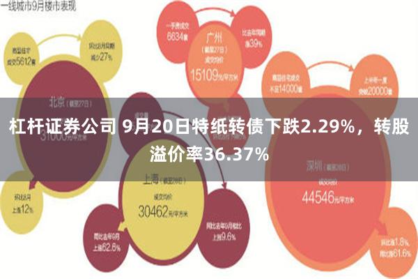 杠杆证券公司 9月20日特纸转债下跌2.29%，转股溢价率36.37%