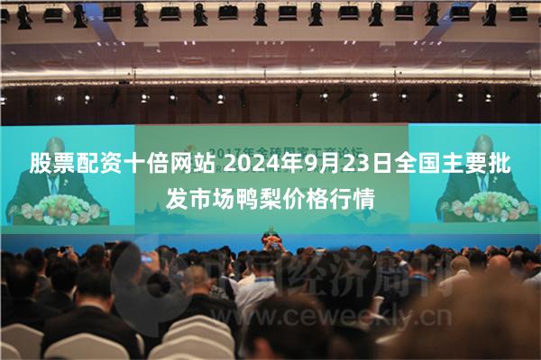 股票配资十倍网站 2024年9月23日全国主要批发市场鸭梨价格行情