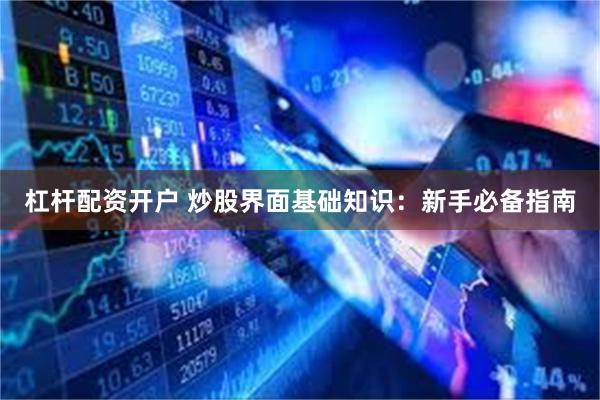 杠杆配资开户 炒股界面基础知识：新手必备指南