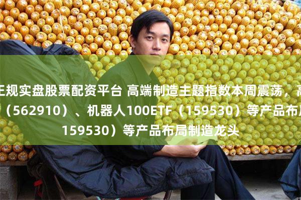 正规实盘股票配资平台 高端制造主题指数本周震荡，高端制造ETF（562910）、机器人100ETF（159530）等产品布局制造龙头