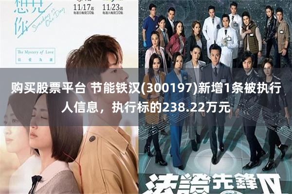 购买股票平台 节能铁汉(300197)新增1条被执行人信息，执行标的238.22万元