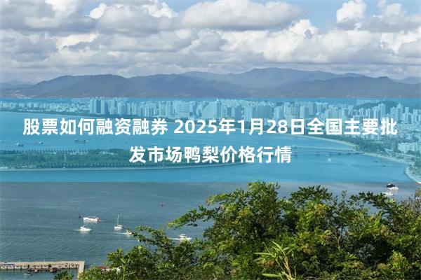 股票如何融资融券 2025年1月28日全国主要批发市场鸭梨价格行情