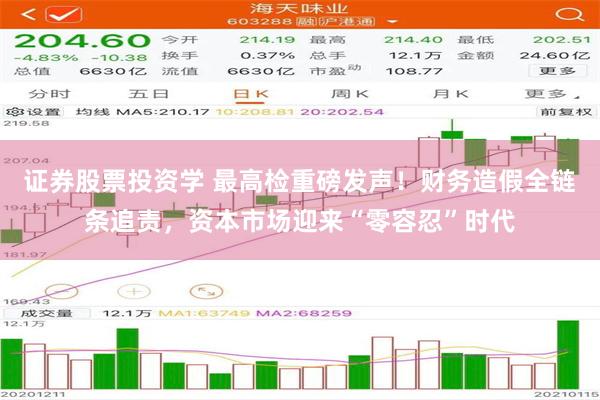 证券股票投资学 最高检重磅发声！财务造假全链条追责，资本市场迎来“零容忍”时代