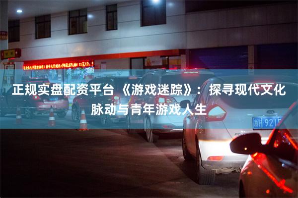 正规实盘配资平台 《游戏迷踪》：探寻现代文化脉动与青年游戏人生