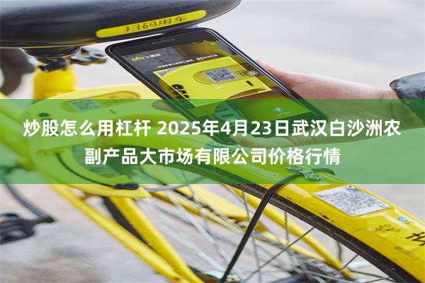 炒股怎么用杠杆 2025年4月23日武汉白沙洲农副产品大市场有限公司价格行情