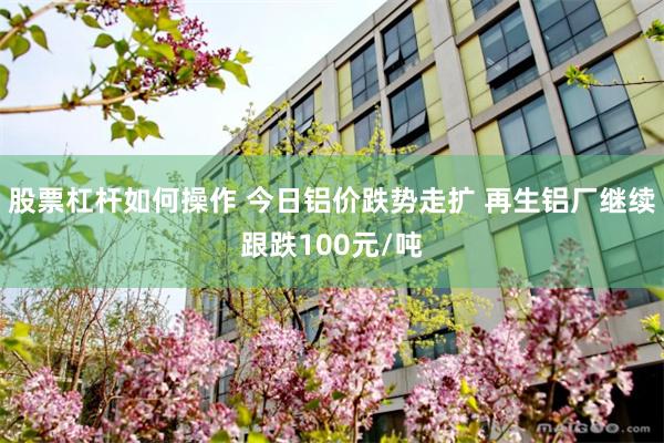 股票杠杆如何操作 今日铝价跌势走扩 再生铝厂继续跟跌100元/吨