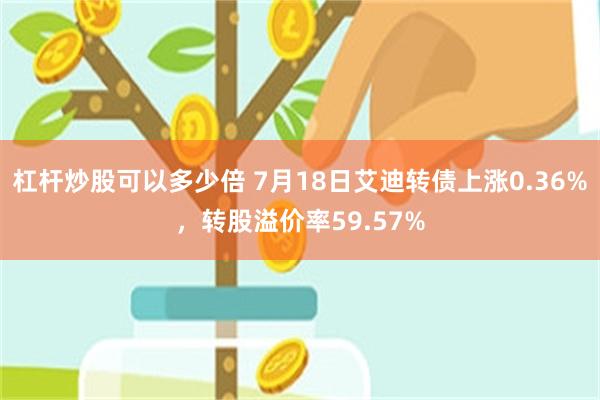 杠杆炒股可以多少倍 7月18日艾迪转债上涨0.36%，转股溢价率59.57%